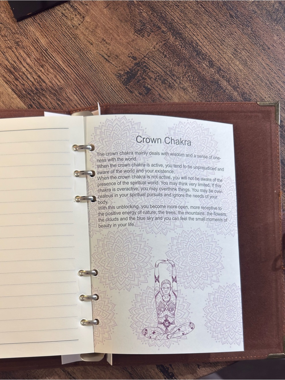 Chakra Leather Journal | Meditation, Manifestation & Mindfulness Notebook - Picture 11 of 12